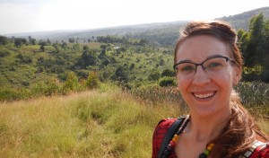 This is the view from the nearby hill.